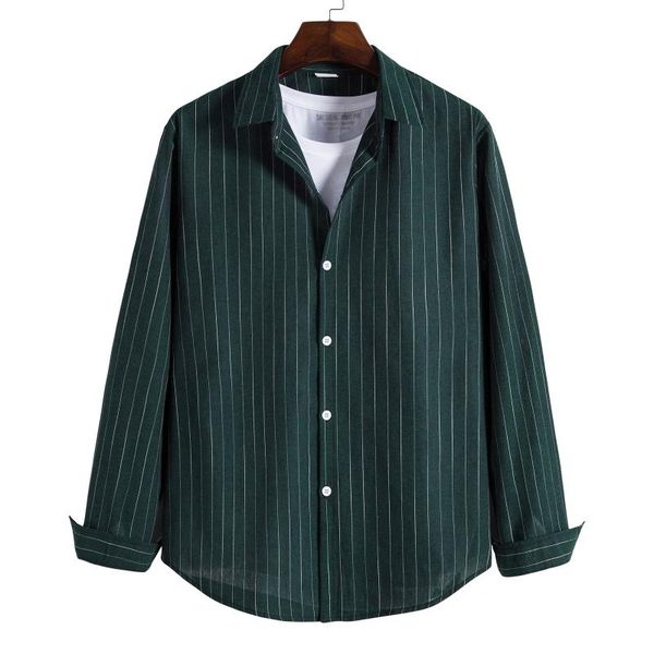 Men's Casual Shirts Shirt Stripe Print Ropa Hombre Long Sleeve Single Breasted Turn-down Collar Men Clothing Camisa Masculina, White;black
Men's Casual Shirts Shirt Stripe Print Ropa Hombre Long Sleeve Single Breasted Turn-down Collar Men Clothing Camisa Masculina, White;black