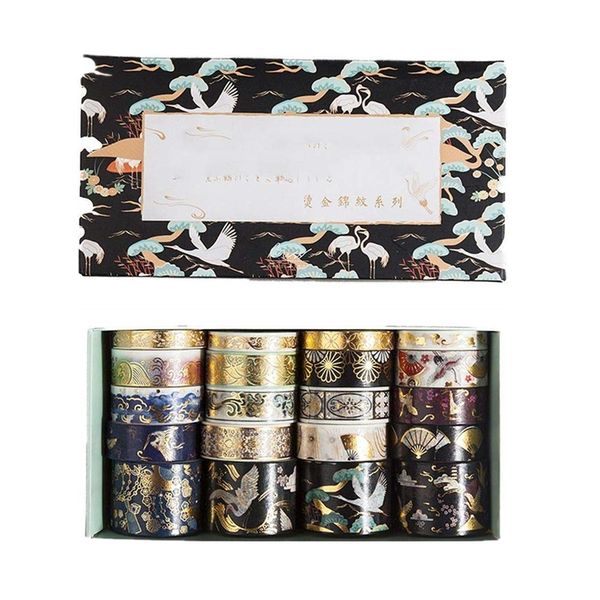 20pcs/pack retro gold washi masking tape set diy decor scrapbooking sticker masking paper decoration tape adhesive
20pcs/pack retro gold washi masking tape set diy decor scrapbooking sticker masking paper decoration tape adhesive