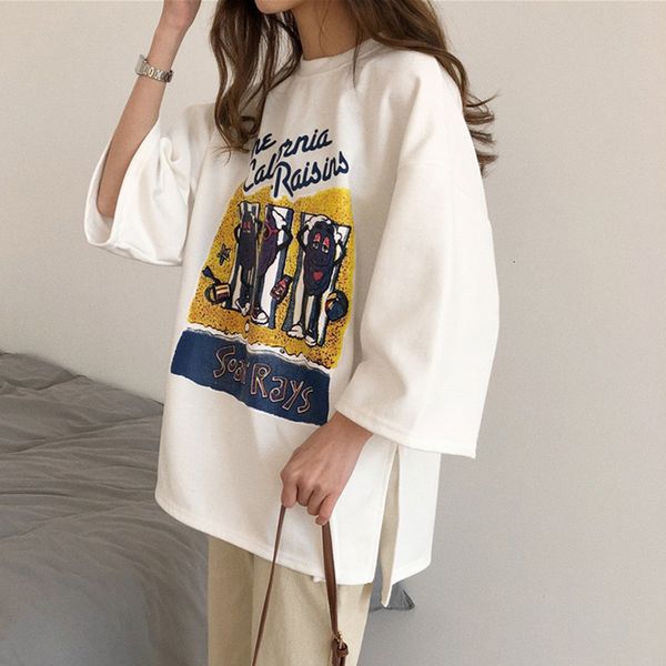 polo summer loosed long sleeve the neck t-shirt carlifornia beach cartoon girl fashion shirt harajuku cotton three quarters oversize, White
polo summer loosed long sleeve the neck t-shirt carlifornia beach cartoon girl fashion shirt harajuku cotton three quarters oversize, White