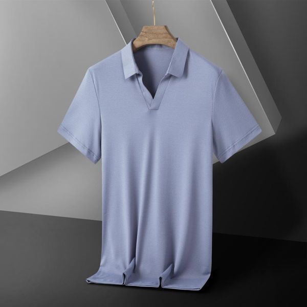 men's t-shirts summer ice silk short-sleeved t-shirt trend half-sleeve shirt collar solid color lapel wear, White;black
men's t-shirts summer ice silk short-sleeved t-shirt trend half-sleeve shirt collar solid color lapel wear, White;black