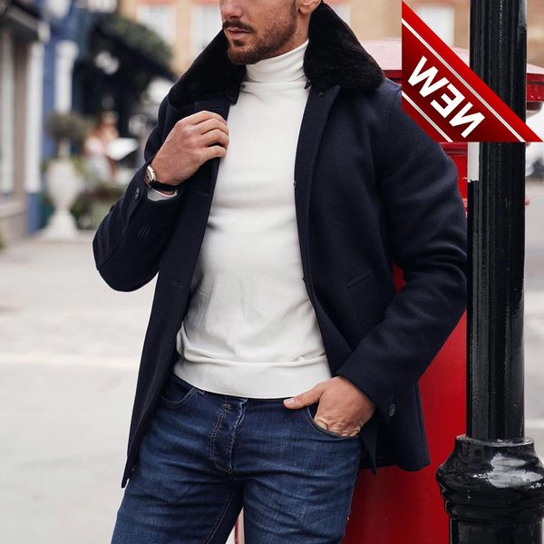 retro men fashion jacket fake fur long sleeve lapel solid single-breasted loose cotton blends patchwork winter for, Black
retro men fashion jacket fake fur long sleeve lapel solid single-breasted loose cotton blends patchwork winter for, Black