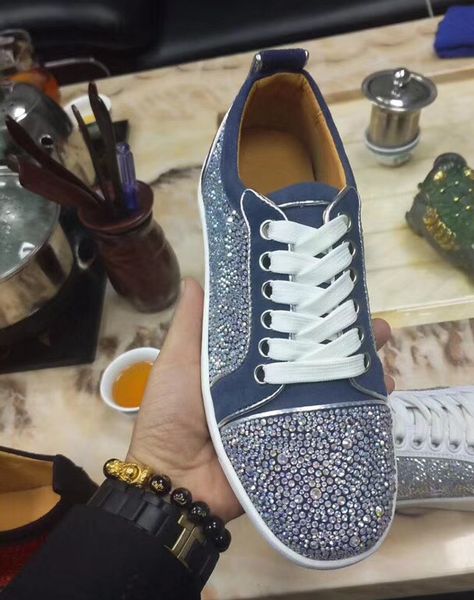 luxury designer red bottom low cut sports shoes men casual flats loafers rhinestone junior blue strass leisure trainer footwear outdoor snea, Black
luxury designer red bottom low cut sports shoes men casual flats loafers rhinestone junior blue strass leisure trainer footwear outdoor snea, Black
