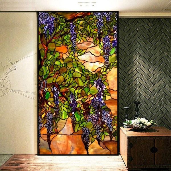 window stickers customized glass films frosted privacy film stained tiffany retro wisteria colorful door
window stickers customized glass films frosted privacy film stained tiffany retro wisteria colorful door