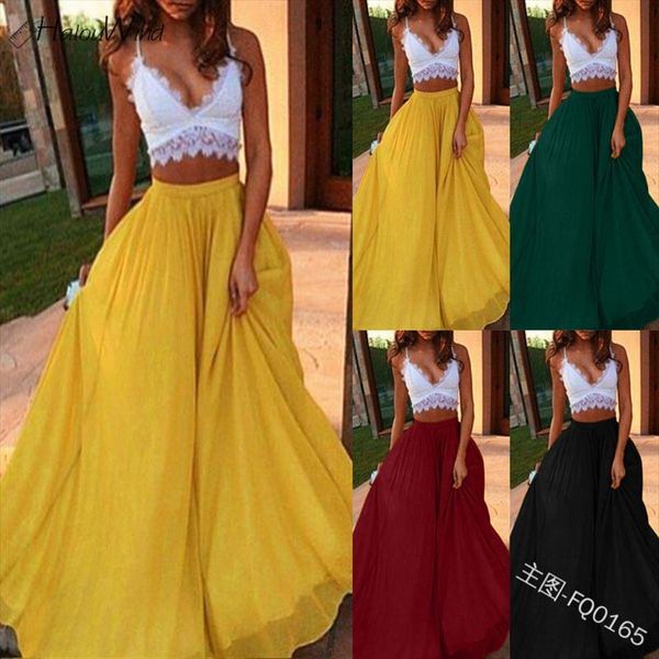 chiffon long elastic waist pleated womens skirt a line maxi beach boho vintage high faldas saia, Black
chiffon long elastic waist pleated womens skirt a line maxi beach boho vintage high faldas saia, Black