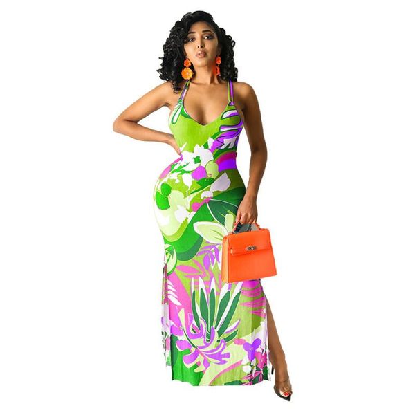 casual dresses floral leaves print summer holiday boho dress women spaghetti strap sleeveless maxi vintage side high split beach, Black;gray
casual dresses floral leaves print summer holiday boho dress women spaghetti strap sleeveless maxi vintage side high split beach, Black;gray