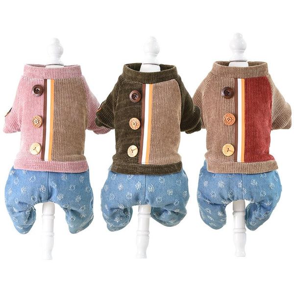 dog apparel clothes for autumn and winter pet clothing small warm thickening four feet jumpsuit with button decor
dog apparel clothes for autumn and winter pet clothing small warm thickening four feet jumpsuit with button decor