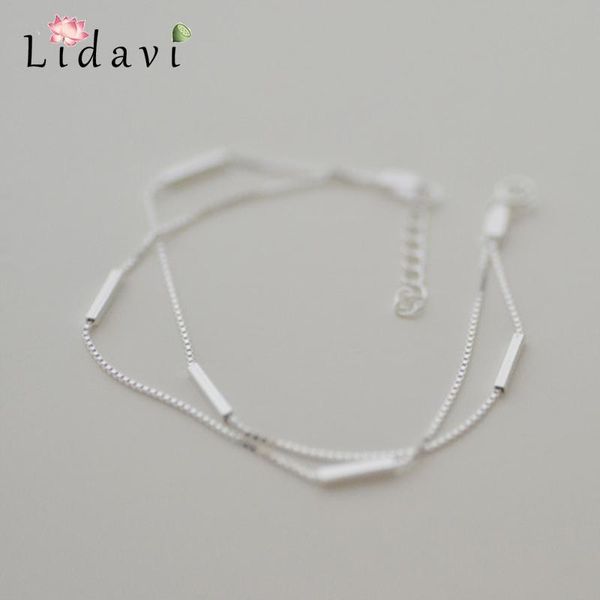 link, chain lidavi 925 sterling silver bracelet simple temperament double-layer box girl girlfriends gift for women jewelry vbs4037, Black
link, chain lidavi 925 sterling silver bracelet simple temperament double-layer box girl girlfriends gift for women jewelry vbs4037, Black