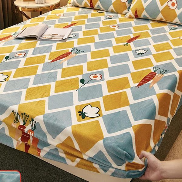 sheets & sets autumn and winter pure color thickened milk flannel mattress cover dust all-inclusive non-slip fixed bed sheet
sheets & sets autumn and winter pure color thickened milk flannel mattress cover dust all-inclusive non-slip fixed bed sheet