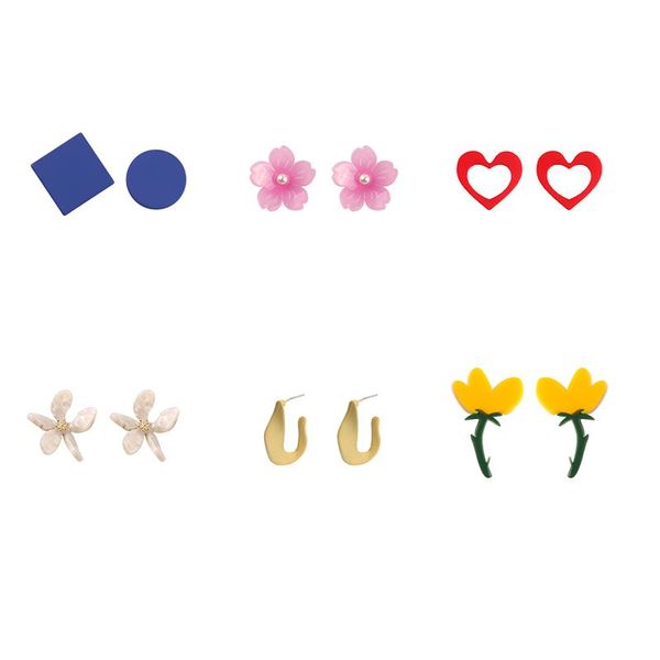 stud beauty flowers heart shaped earrings for women girls party birthday christmas geometric asymmetric fashion jewelry, Golden;silver
stud beauty flowers heart shaped earrings for women girls party birthday christmas geometric asymmetric fashion jewelry, Golden;silver