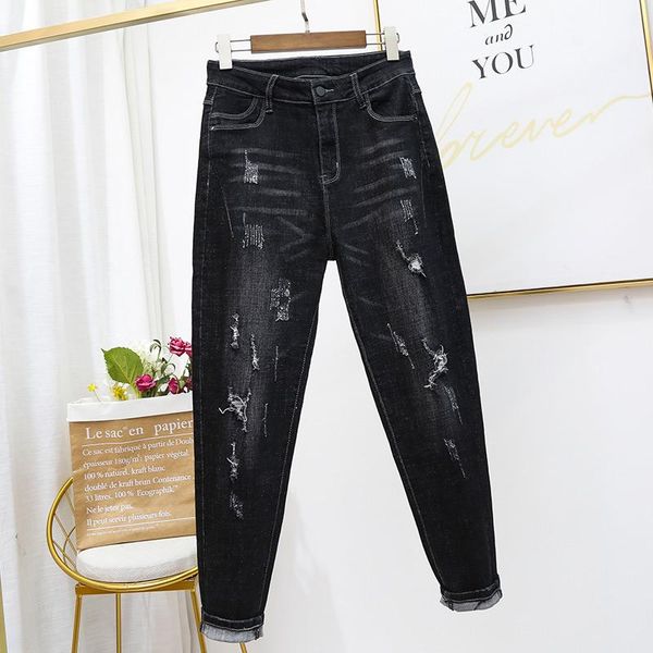 women's jeans 2021 5xl high waist women plus size harem pants casual vintage boyfriend loose streetwear mom mujer k596, Blue
women's jeans 2021 5xl high waist women plus size harem pants casual vintage boyfriend loose streetwear mom mujer k596, Blue