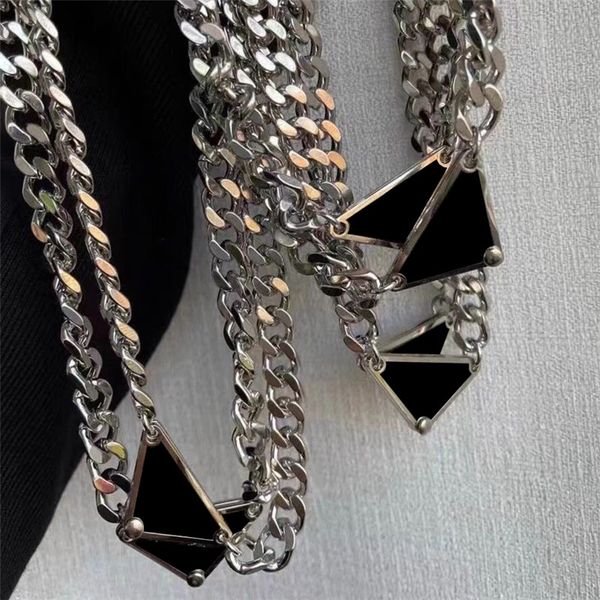 casual triangle chain pendant necklaces clavicle chain hip hop necklace designer letter pendants exaggeration accessories, Silver
casual triangle chain pendant necklaces clavicle chain hip hop necklace designer letter pendants exaggeration accessories, Silver
