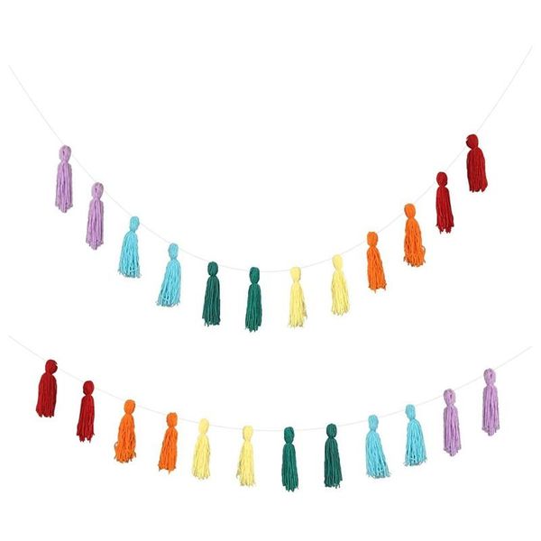 -2 pack tassel garland banner colored boho party backdrop wall hangings decorations,for bedroom,nursery,dorm,gift decorative objects & figur
-2 pack tassel garland banner colored boho party backdrop wall hangings decorations,for bedroom,nursery,dorm,gift decorative objects & figur