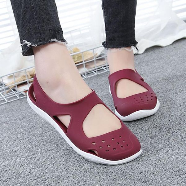 summer women jelly shoes women's round toe casual sandals woman fashion breatherable female comfortable flats, Black
summer women jelly shoes women's round toe casual sandals woman fashion breatherable female comfortable flats, Black