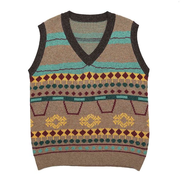 men's sweaters pattern of knitted or crocheted harajuku brie sweater vest outwear vintage streetwear sleeveless the women men, White;black
men's sweaters pattern of knitted or crocheted harajuku brie sweater vest outwear vintage streetwear sleeveless the women men, White;black