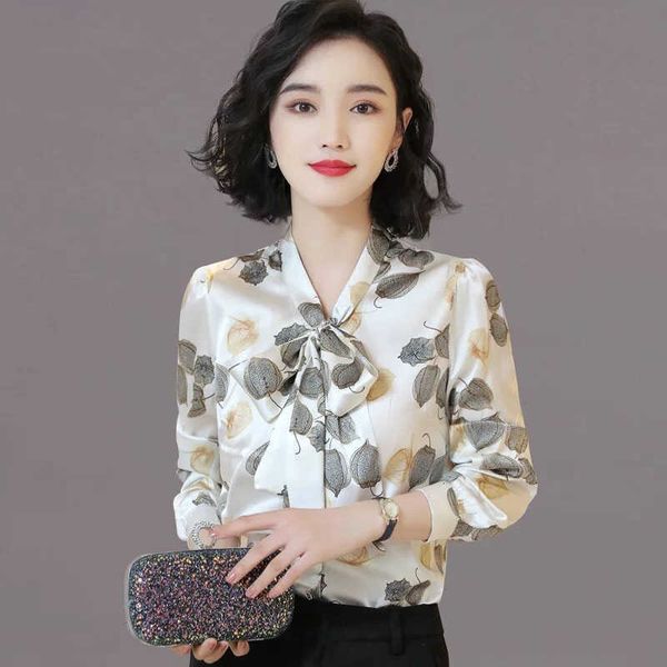 office wear women summer chiffon blouses shirts lady girls casual o-neck bow tie long sleeve printed blusas df1159 210609, White
office wear women summer chiffon blouses shirts lady girls casual o-neck bow tie long sleeve printed blusas df1159 210609, White