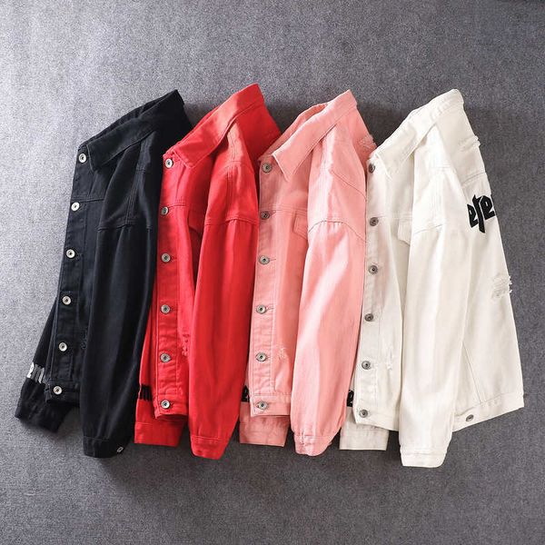 men's jackets autumn ly british fashion jacket men embroidery designer destroyed ripped denim casual cotton coats streetwear punk, Black;brown
men's jackets autumn ly british fashion jacket men embroidery designer destroyed ripped denim casual cotton coats streetwear punk, Black;brown