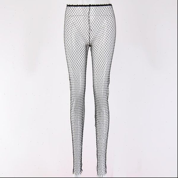 women pants crystal diamond shiny long summer hollow out elastic fishnet trousers fashion see through beachwear pant, Black;white
women pants crystal diamond shiny long summer hollow out elastic fishnet trousers fashion see through beachwear pant, Black;white