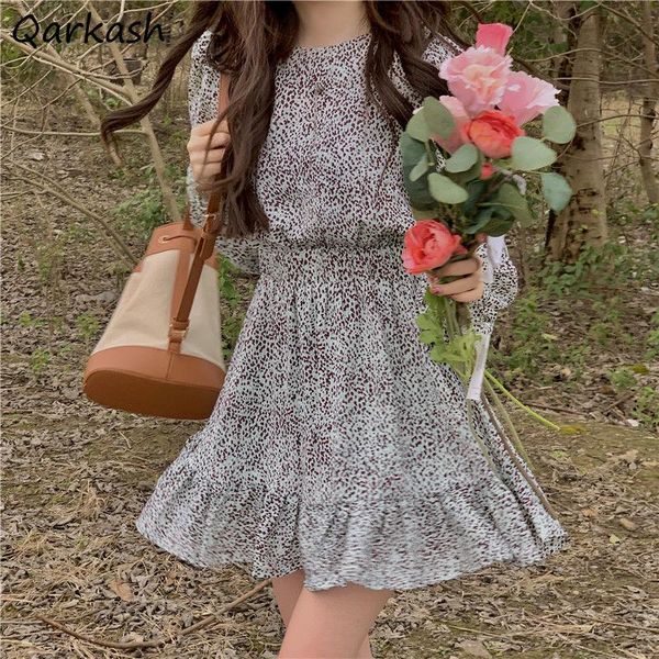 casual dresses women long sleeve retro floral tunic slender mini hipster sweet girls korean style females daily soft ruffles all-match, Black;gray
casual dresses women long sleeve retro floral tunic slender mini hipster sweet girls korean style females daily soft ruffles all-match, Black;gray