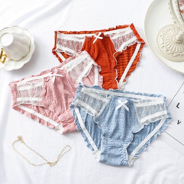women's panties 2pcs lace underwear sweet bow breathable briefs female soft comfortable cotton crotch underpants, Black;pink
women's panties 2pcs lace underwear sweet bow breathable briefs female soft comfortable cotton crotch underpants, Black;pink