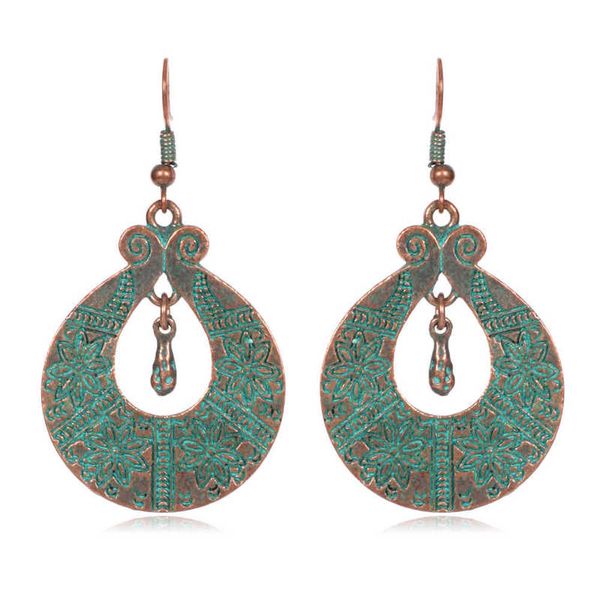 earring ethnic style ornaments ethnic characteristics ancient bronze green geometric earrings hy-7520, Golden
earring ethnic style ornaments ethnic characteristics ancient bronze green geometric earrings hy-7520, Golden