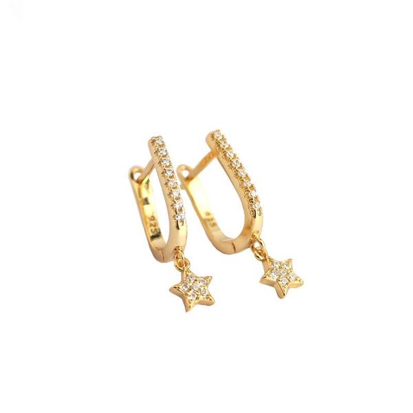 hoop & huggie 18k gold 100% authentic 925 sterling silver micro pave cz star "u" leverback earrings jewelry tle2263, Golden;silver
hoop & huggie 18k gold 100% authentic 925 sterling silver micro pave cz star "u" leverback earrings jewelry tle2263, Golden;silver