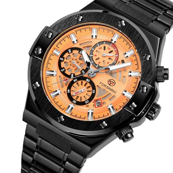 wristwatches water resistant stainless steel automatic mechanical wristwatch men s skeleton multifunction watches 4150, Slivery;brown
wristwatches water resistant stainless steel automatic mechanical wristwatch men s skeleton multifunction watches 4150, Slivery;brown