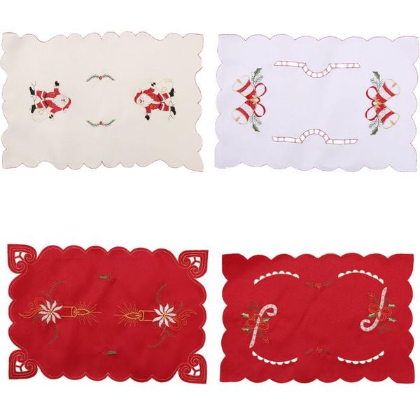 mats & pads embroidery christmas dinner table mat dish tableware food placemat decoration
mats & pads embroidery christmas dinner table mat dish tableware food placemat decoration