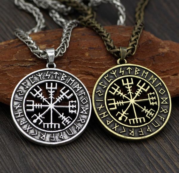 pendant necklaces retro nordic viking runavin odin logo compass necklace men's trendy jewelry long amulet, Silver
pendant necklaces retro nordic viking runavin odin logo compass necklace men's trendy jewelry long amulet, Silver