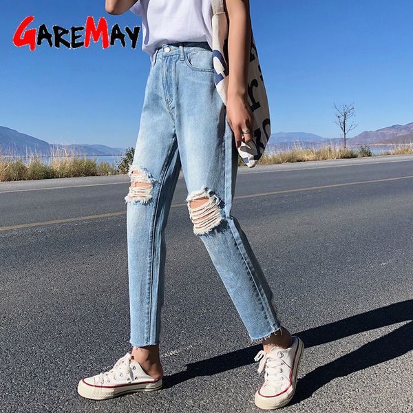 ripped jeans for women plus size loose boyfriends harem female with holes on the knees summer women's jean femme 210428, Blue
ripped jeans for women plus size loose boyfriends harem female with holes on the knees summer women's jean femme 210428, Blue