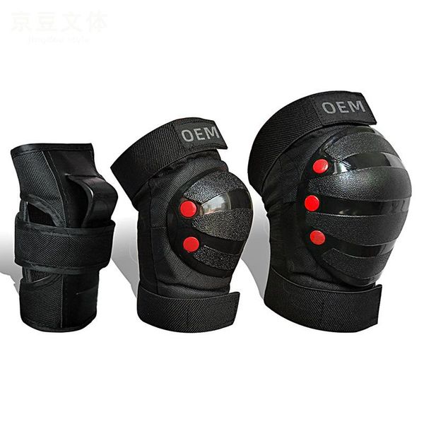 in 1 sports protective gear set thick eva adjustable elastic strap skateboard safety accessories elbow & knee pads, Black;gray
in 1 sports protective gear set thick eva adjustable elastic strap skateboard safety accessories elbow & knee pads, Black;gray