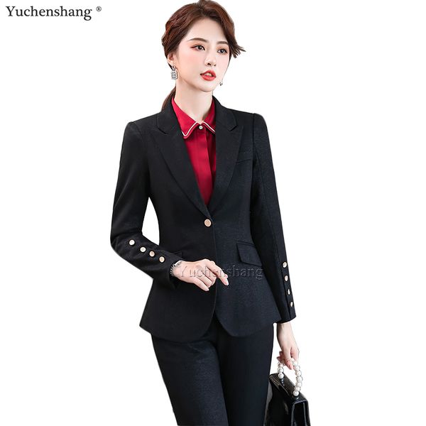 women's suits & blazers women elegant pant suit black navy pink solid slim s-5xl office lady 2 piece set blazer new business work jacke, White;black
women's suits & blazers women elegant pant suit black navy pink solid slim s-5xl office lady 2 piece set blazer new business work jacke, White;black