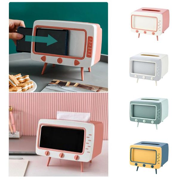 tissue boxes & napkins cute creativity box tv shaped multifunctional paper napkin storage container mobile phone holder plastic case
tissue boxes & napkins cute creativity box tv shaped multifunctional paper napkin storage container mobile phone holder plastic case