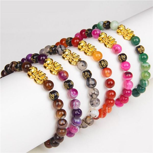beaded, strands natural agates dyed bead bracelet women men pixiu bring wealth and good luck chinese feng shui beaded bracelets jewel, Black
beaded, strands natural agates dyed bead bracelet women men pixiu bring wealth and good luck chinese feng shui beaded bracelets jewel, Black