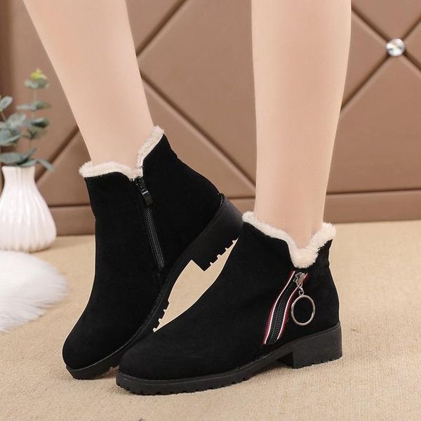 boots female women shoes ankle winter warm feminine british style flock flat platform booties femenino botas de mujer, Black
boots female women shoes ankle winter warm feminine british style flock flat platform booties femenino botas de mujer, Black
