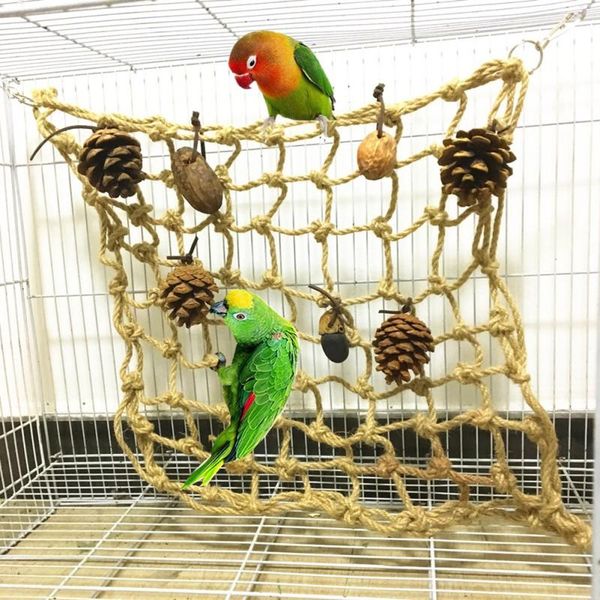 other bird supplies pet cage hanging toy cockatoos strange funny climbing net with nuts for parrot 2021
other bird supplies pet cage hanging toy cockatoos strange funny climbing net with nuts for parrot 2021