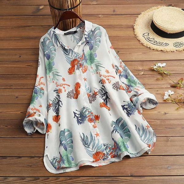 women's blouses & shirts women lapel neck blouse casual long sleeve tunic autumn vintage floral printed female work blusas chemise, White
women's blouses & shirts women lapel neck blouse casual long sleeve tunic autumn vintage floral printed female work blusas chemise, White