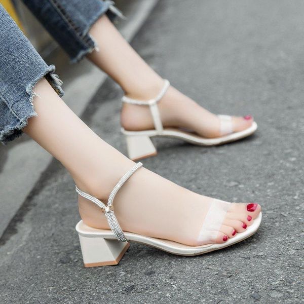 sandals nice women's summer square heels ladies open toe high heel shoes woman party fashion sandal female footwear, Black
sandals nice women's summer square heels ladies open toe high heel shoes woman party fashion sandal female footwear, Black