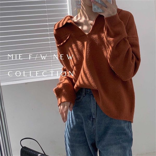 women's sweaters sweater women autumn winter long sleeve turn down collar korean vintage jersey mujer elegant pull femme gei6, White;black
women's sweaters sweater women autumn winter long sleeve turn down collar korean vintage jersey mujer elegant pull femme gei6, White;black