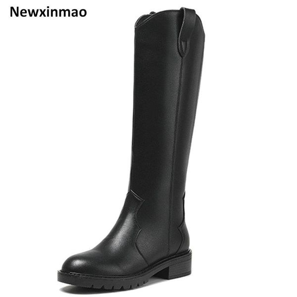 boots round toe knee high 2021 winter est genuine leather shoes woman heels party basic thick, Black
boots round toe knee high 2021 winter est genuine leather shoes woman heels party basic thick, Black