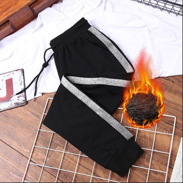 winter women capris plus size pants striped thick sweatpants warm loose harem trousers black female fleece casual clothes, Black;white
winter women capris plus size pants striped thick sweatpants warm loose harem trousers black female fleece casual clothes, Black;white