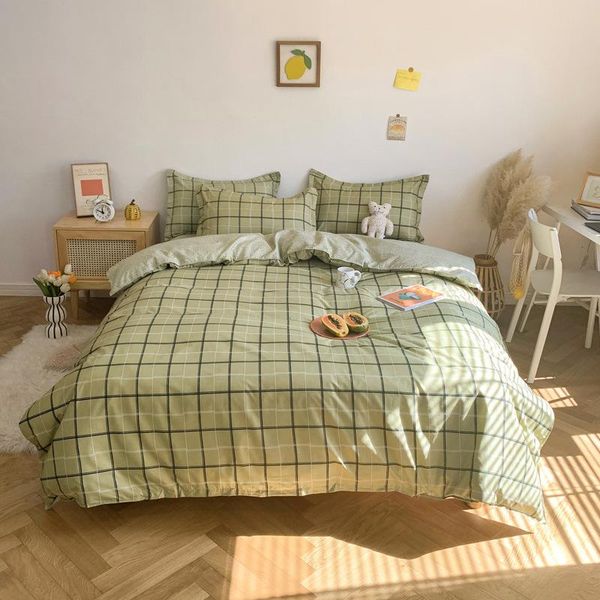 bedding sets modern printed set japanese style twin king flat bed sheet bedclothes duvet cover green grid
bedding sets modern printed set japanese style twin king flat bed sheet bedclothes duvet cover green grid