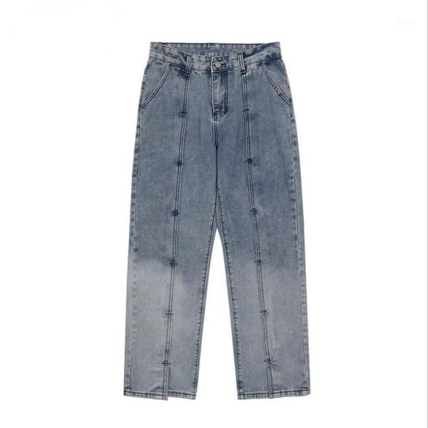 high street trend vintage jeans men's 2021 fashion loose straight denim pants man casual trousers male w2051, Blue
high street trend vintage jeans men's 2021 fashion loose straight denim pants man casual trousers male w2051, Blue