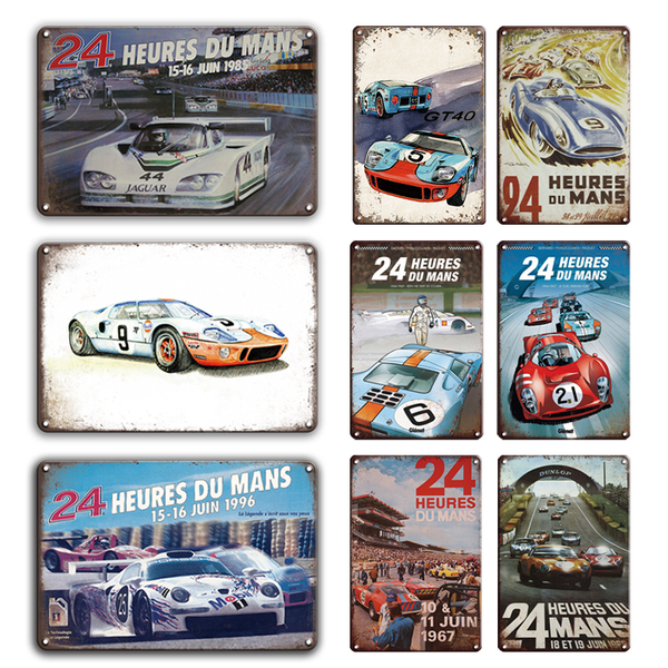 vintage 24 heures du mans metal plaque tin sign 1968 24 hours of le mans metal poster decorative plates bar home wall decoration
vintage 24 heures du mans metal plaque tin sign 1968 24 hours of le mans metal poster decorative plates bar home wall decoration