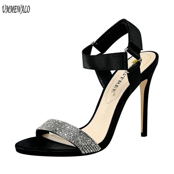 ankle strap high heel shoes women summer sandals woman ladies, Black 
ankle strap high heel shoes women summer sandals woman ladies, Black