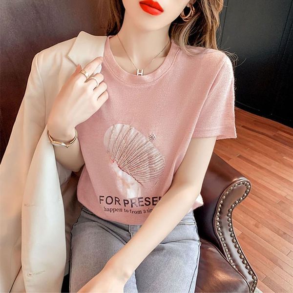 women's t-shirt women t shirt harajuku cartoon shirts for print female o-neck tshirt loose short sleeve beaded, White
women's t-shirt women t shirt harajuku cartoon shirts for print female o-neck tshirt loose short sleeve beaded, White
