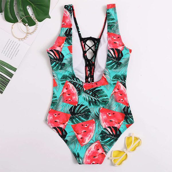 women's swimsuit printed sleeveless watermelon swimsuit, White;black
women's swimsuit printed sleeveless watermelon swimsuit, White;black