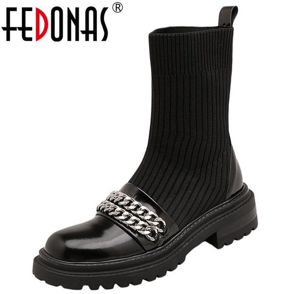 boots fedonas 2021 winter est shoes woman genuine leather metal decoration chunky heels ankle party casual basic, Black
boots fedonas 2021 winter est shoes woman genuine leather metal decoration chunky heels ankle party casual basic, Black