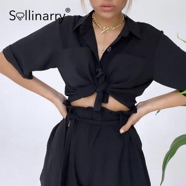 women's tracksuits sollinarry casual lace up short sleeves loose women set summer black solid wide-leg two piece sets elastic high wais, Gray
women's tracksuits sollinarry casual lace up short sleeves loose women set summer black solid wide-leg two piece sets elastic high wais, Gray