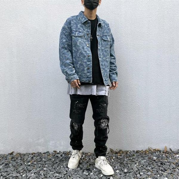 men's jackets harajuku cashew print jeans jacket men lapel loose casual windbreaker bomber veste homme streetwear denim coats, Black;brown
men's jackets harajuku cashew print jeans jacket men lapel loose casual windbreaker bomber veste homme streetwear denim coats, Black;brown