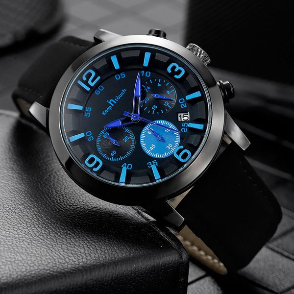 new waterproof sports watch fashion trend korean multifunctional running small second men's quartz watch, Slivery;brown
new waterproof sports watch fashion trend korean multifunctional running small second men's quartz watch, Slivery;brown